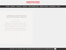 Tablet Screenshot of manhattanhouse.com